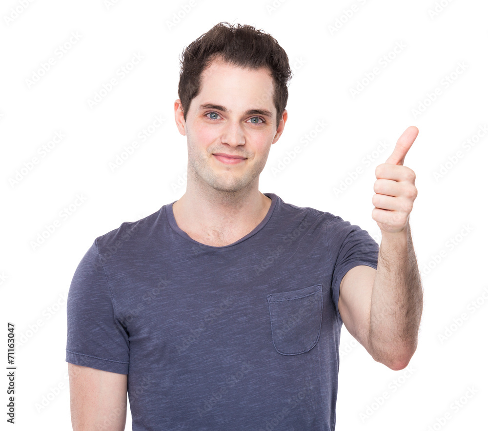 Young Man with thumb up Young Man with thumb up
