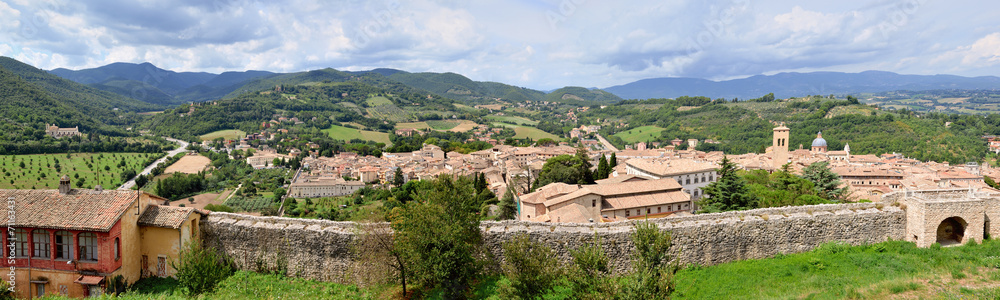Spoleto view from the Rocca Albornoz
