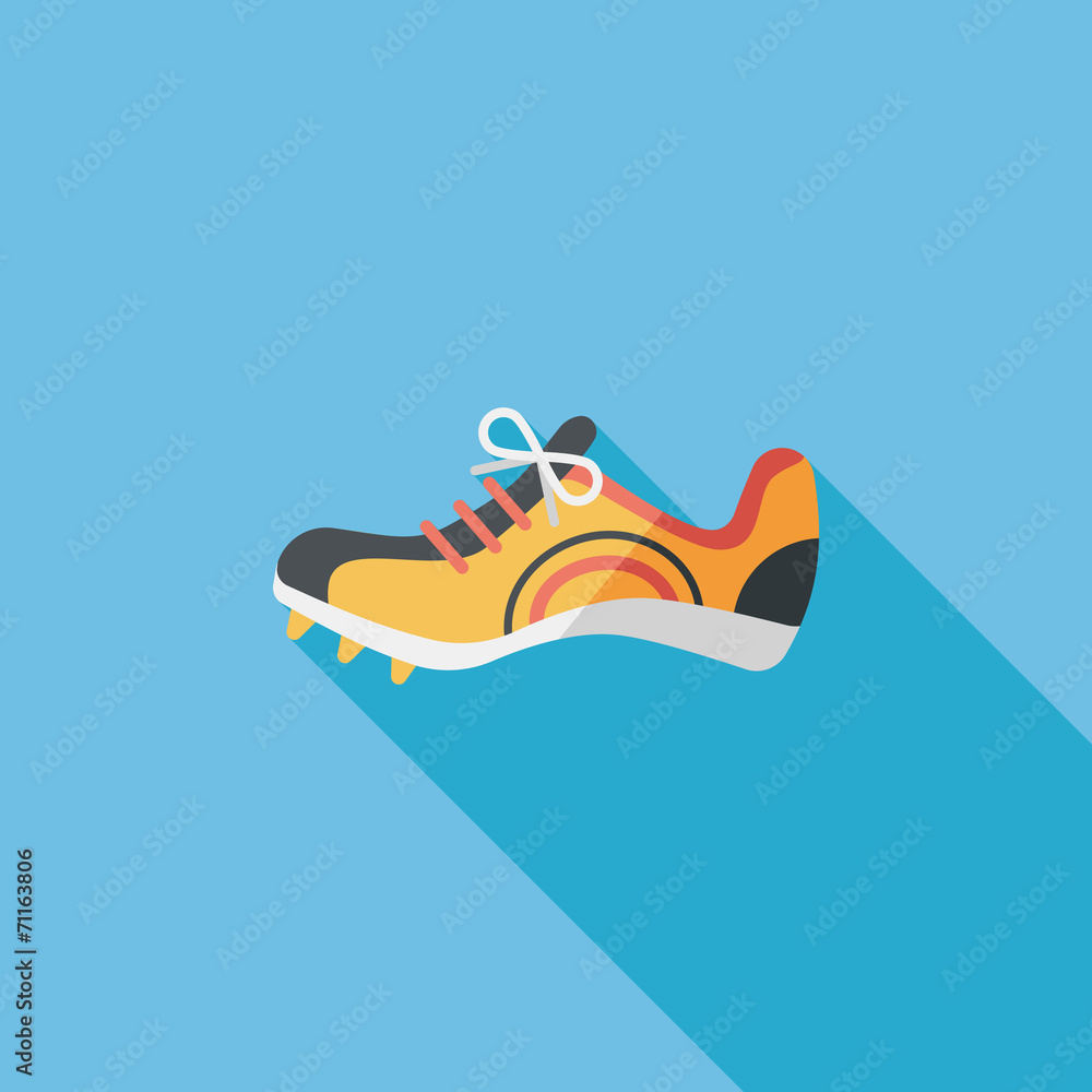 sneaker flat icon with long shadow,eps10 sneaker flat icon with long shadow,eps10