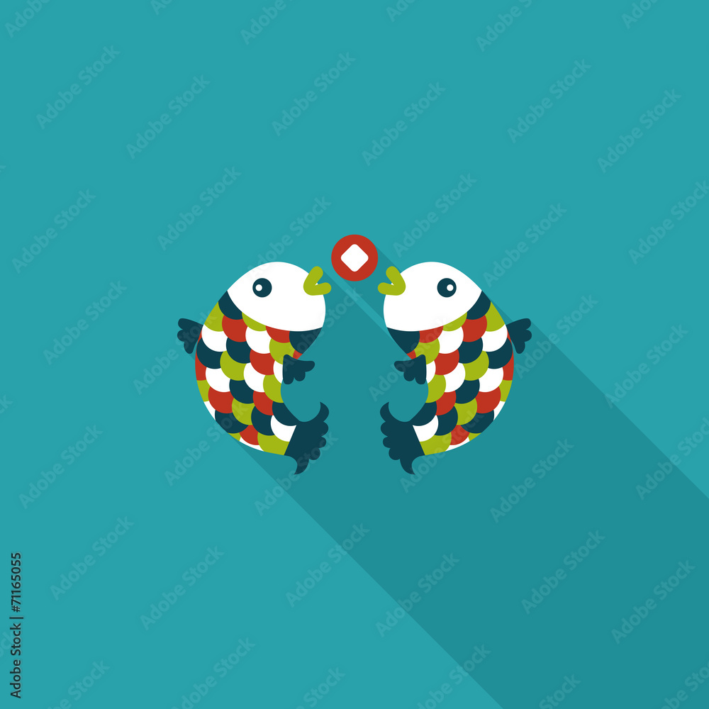 Chinese New Year flat icon with long shadow,eps10, Chinese decor Chinese New Year flat icon with long shadow,eps10, Chinese decor