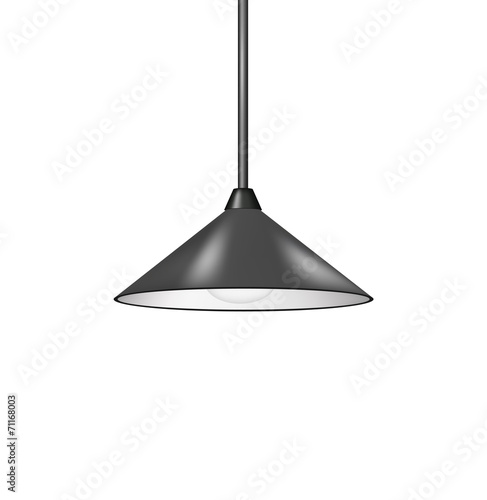 Retro hanging lamp in black design