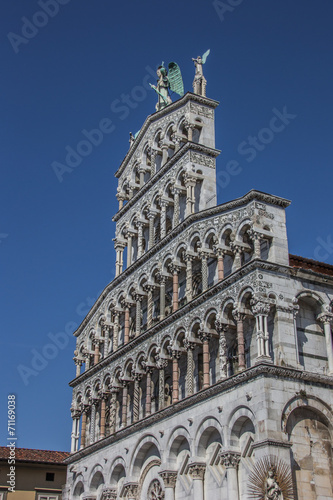 Facade of the San Michele in Foro in Lucca