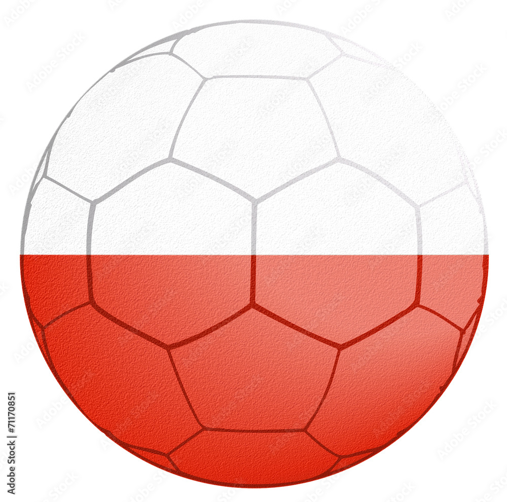 Fototapeta premium Soccer Ball Poland