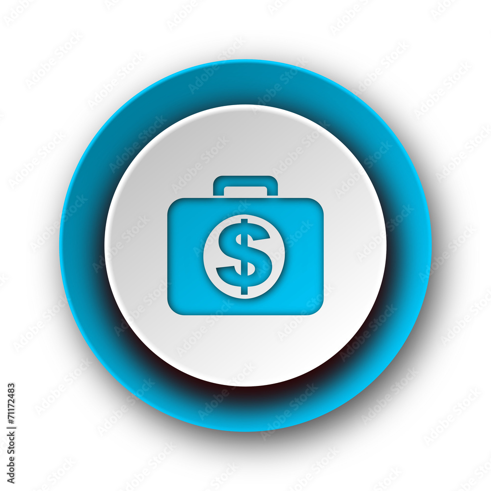 financial blue modern web icon on white background financial blue modern web icon on white background