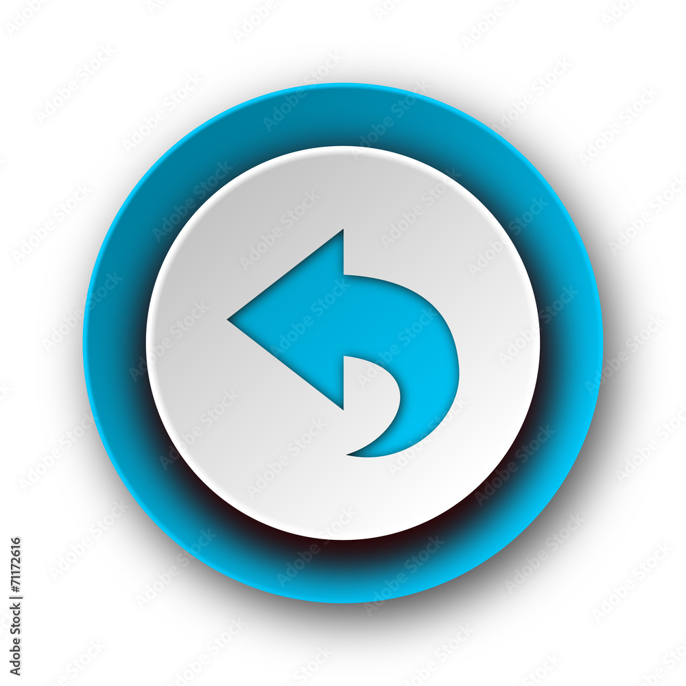 back blue modern web icon on white background back blue modern web icon on white background