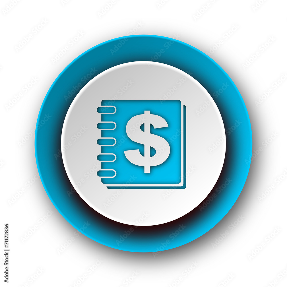 money blue modern web icon on white background money blue modern web icon on white background