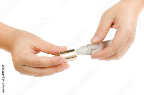 Hand with mini rollon