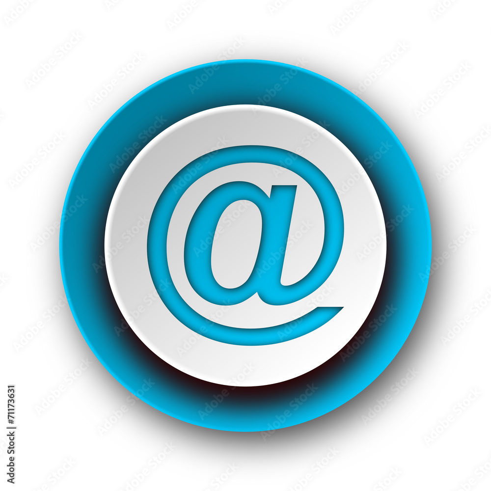 email blue modern web icon on white background email blue modern web icon on white background