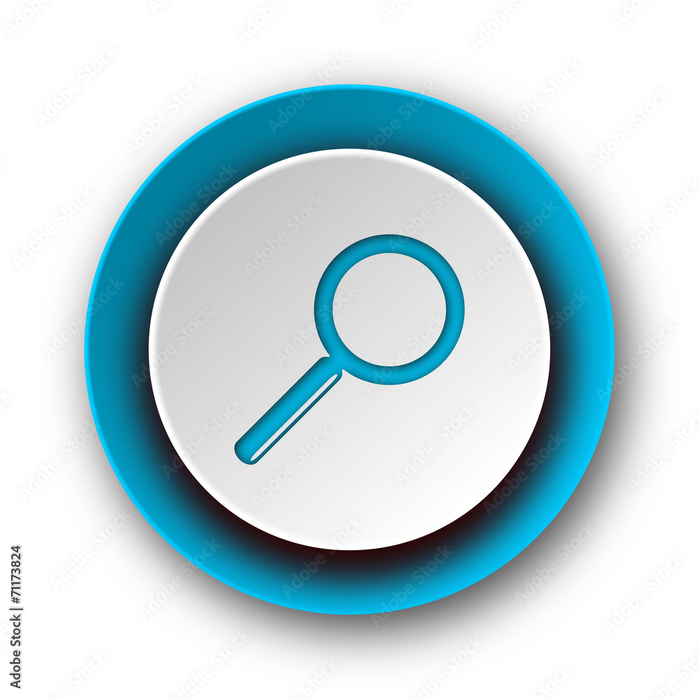 search blue modern web icon on white background search blue modern web icon on white background
