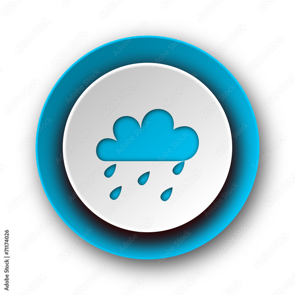 storm blue modern web icon on white background storm blue modern web icon on white background