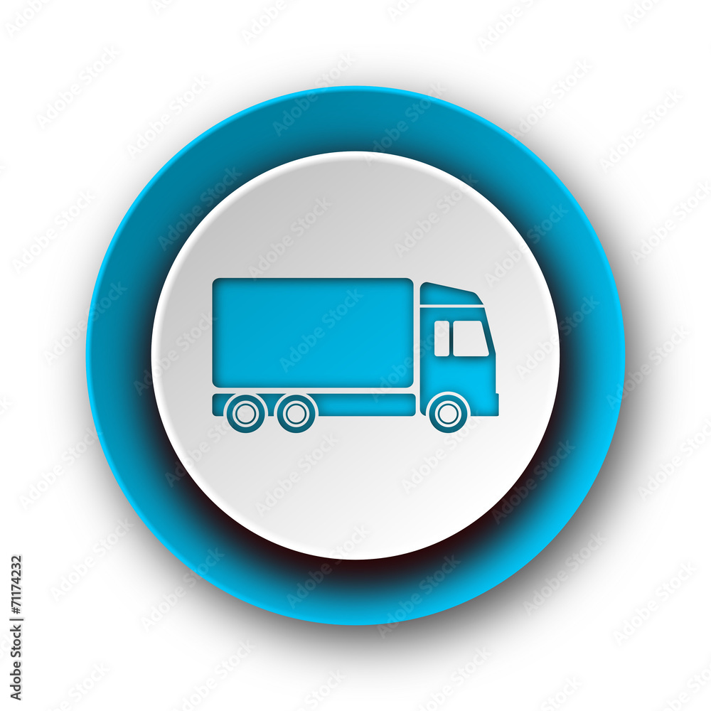 delivery blue modern web icon on white background delivery blue modern web icon on white background