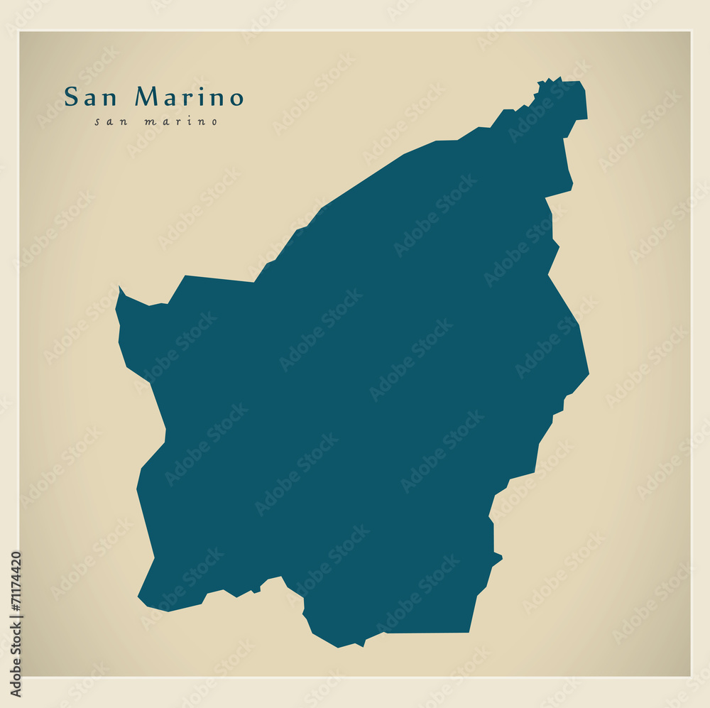 Modern Map - San Marino SM