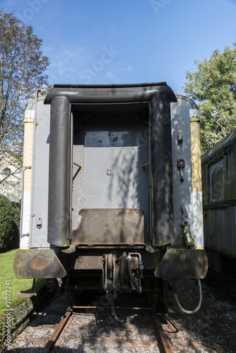 old rusted train at trainstation hombourg photo