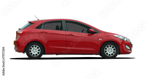 Obraz na płótnie red car