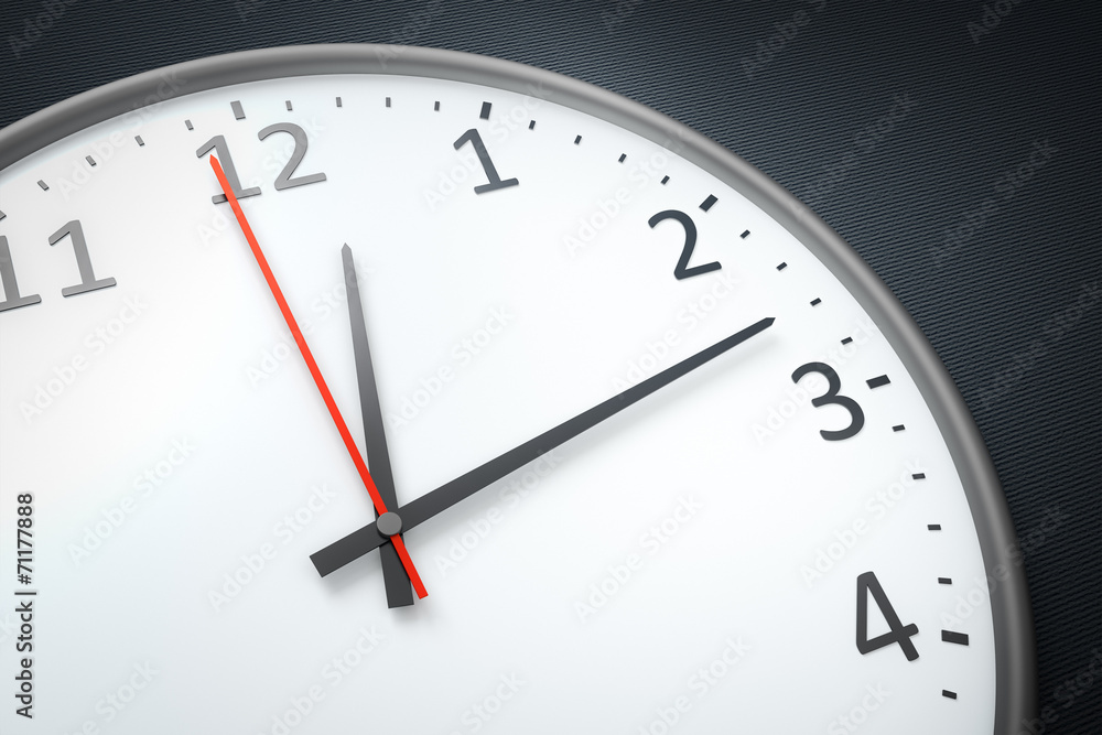 clock at the wall clock at the wall