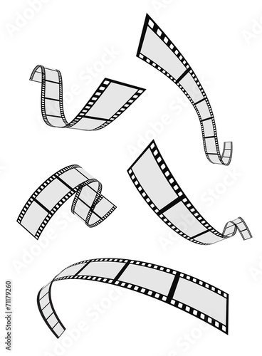 film strip roll 3d set