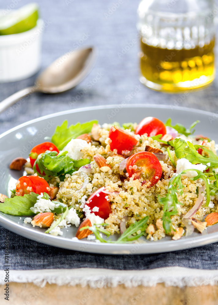 Quinoa with Feta and Rocket salad Quinoa with Feta and Rocket salad