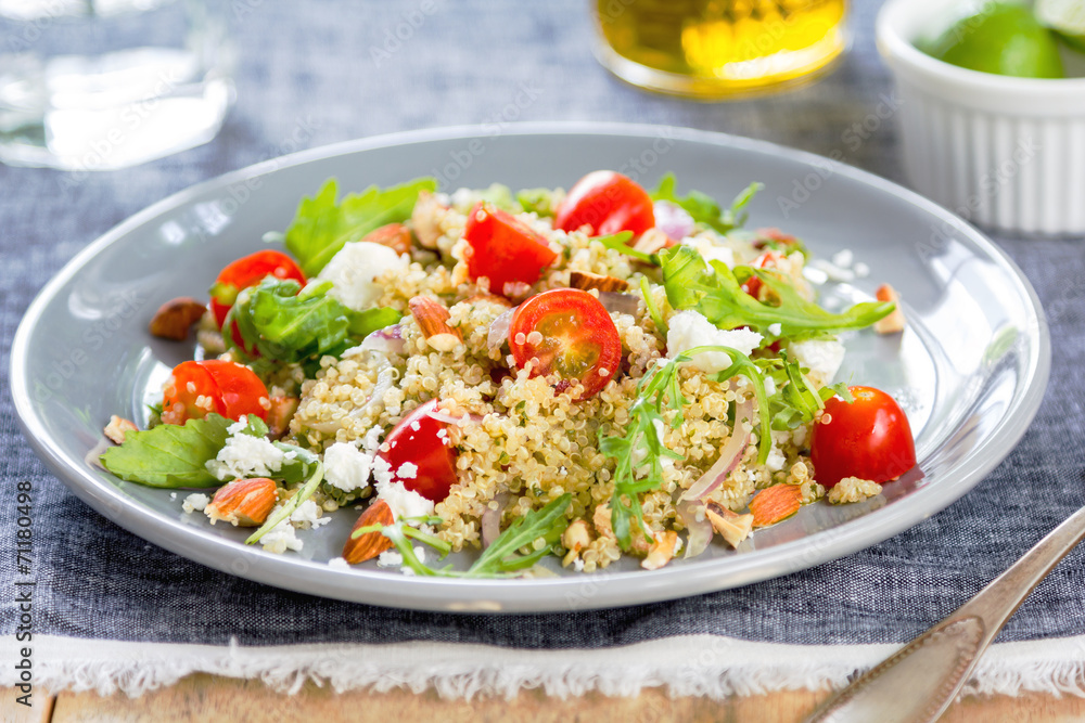 Quinoa with Feta and Rocket salad Quinoa with Feta and Rocket salad