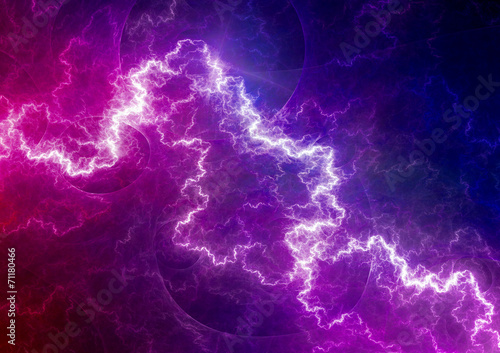 Purple lightning photo