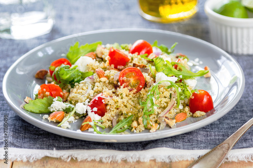Quinoa with Feta and Rocket salad