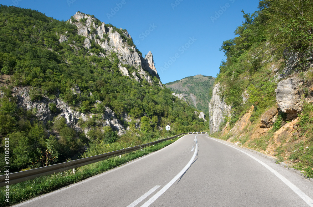 Mountain Road In Serbia