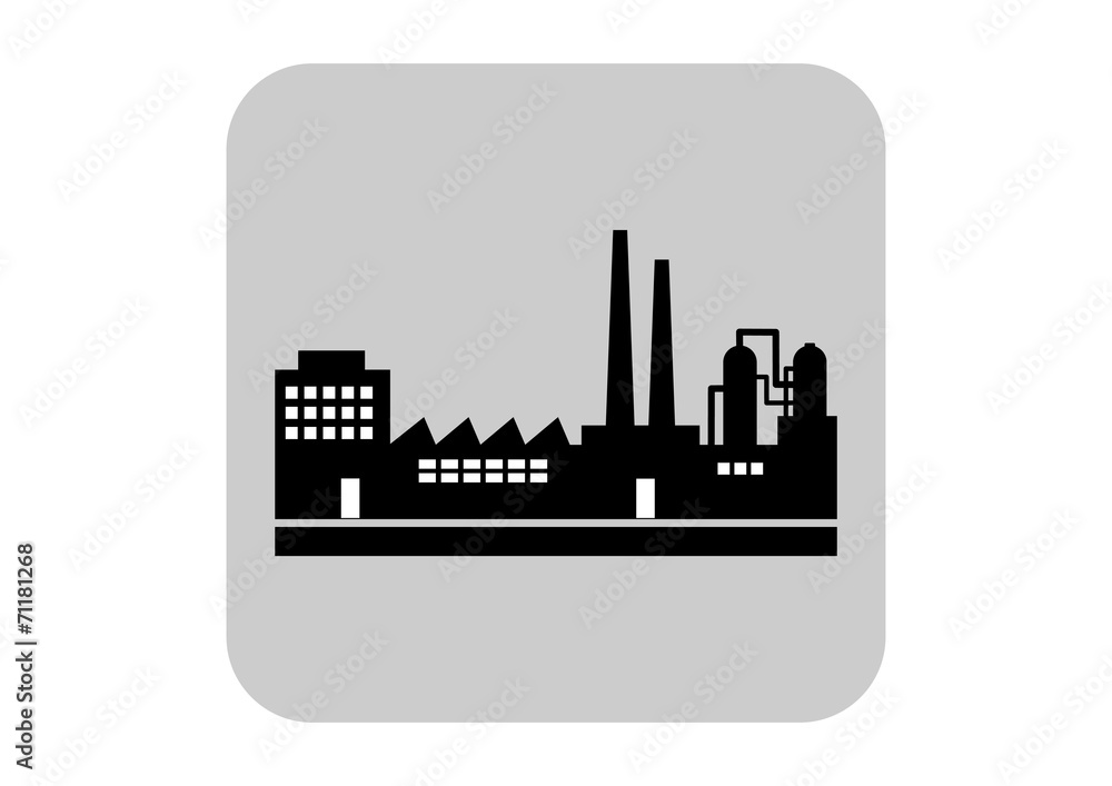 Obraz premium Factory vector icon