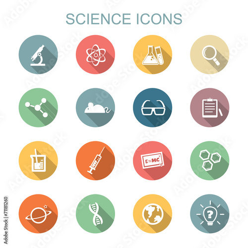 science long shadow icons