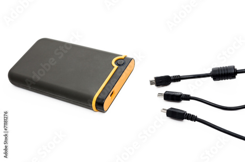 Fotografie USB-кабели и внешний жесткий диск