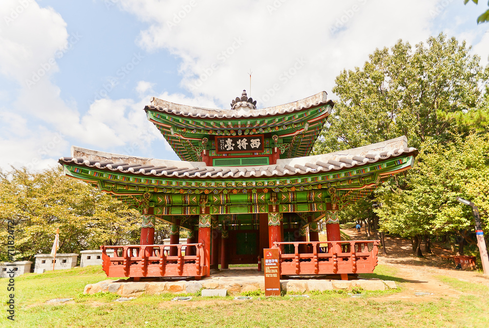 Seojangdae Pavilion of Dongnae castle in Busan, Korea Seojangdae Pavilion of Dongnae castle in Busan, Korea