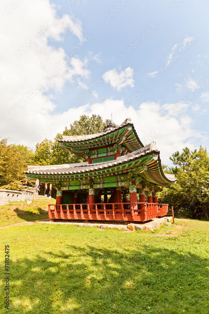 Fototapeta premium Seojangdae Pavilion of Dongnae castle in Busan, Korea