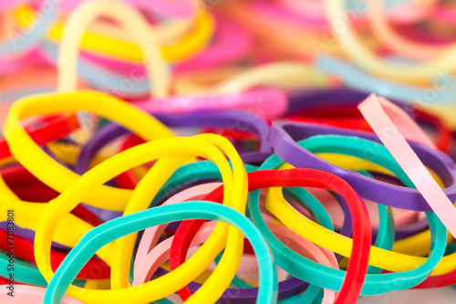 mixed color of elastic band background