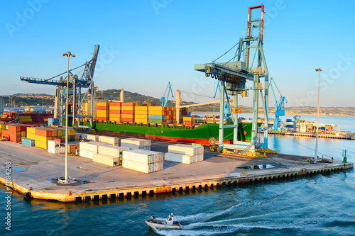 Port in Ancona, Italy