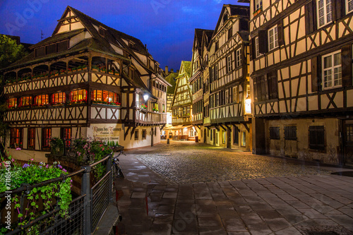 Улицы Страсбурга ночью