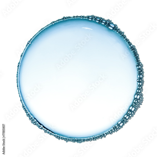 Soap bubbles on white background