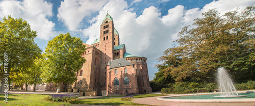 Obraz na płótnie Dom zu Speyer Rheinland-Pfalz w salonie