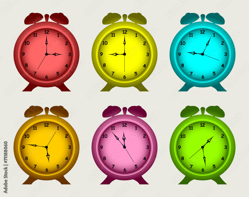 Multicolored watches. Multicolored watches.
