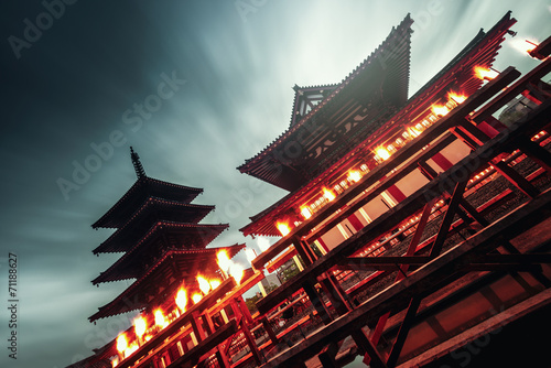 Photography temple traditionnel japonais