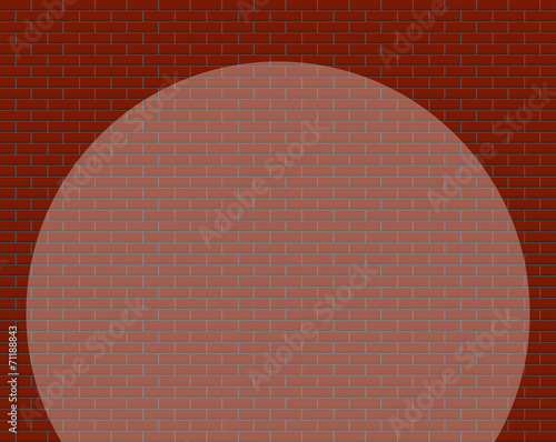 Brick Wall With Spotlight