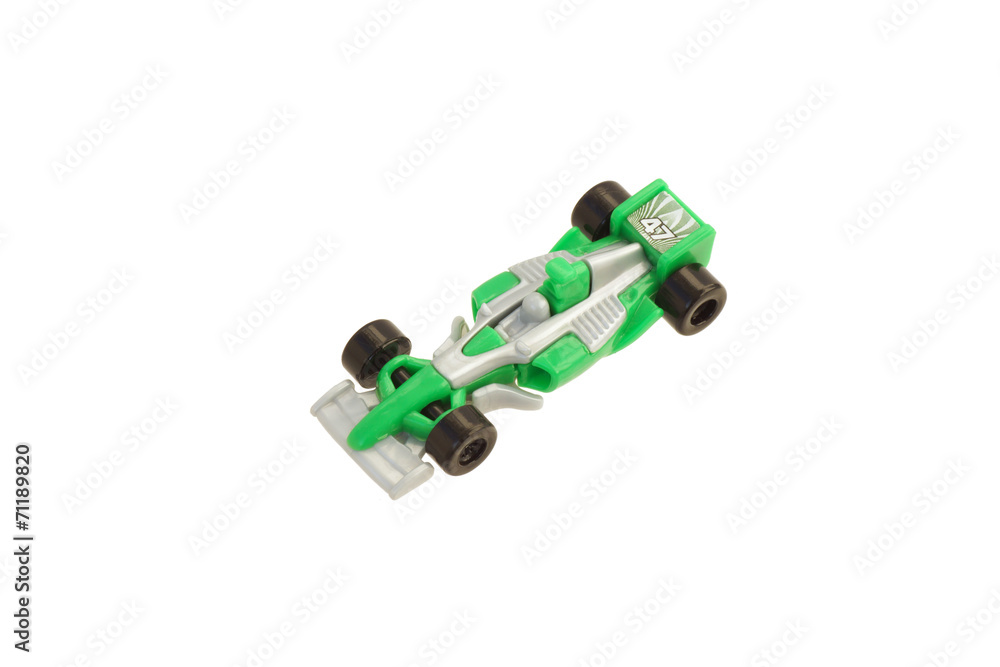 Toy racing car. Toy racing car.