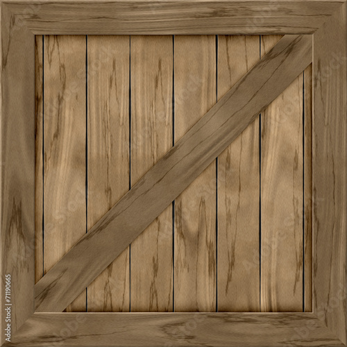 Wood crate generated hires texture