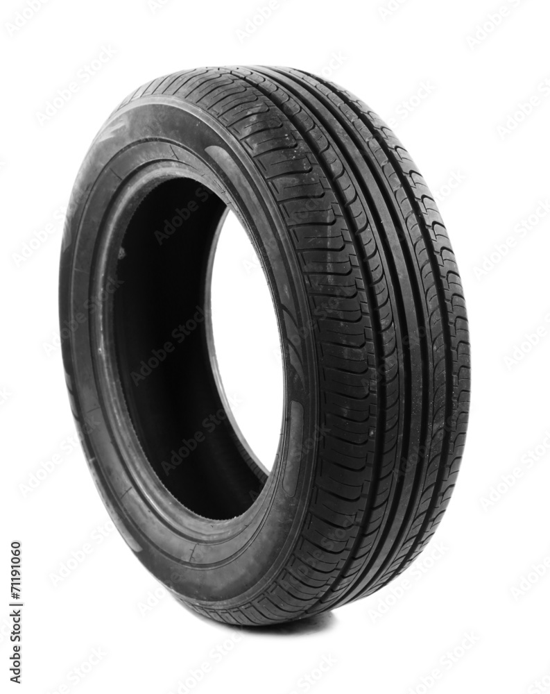 Tyre isolated on white