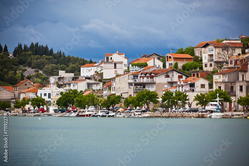 Zaton, Croatia view from the sea