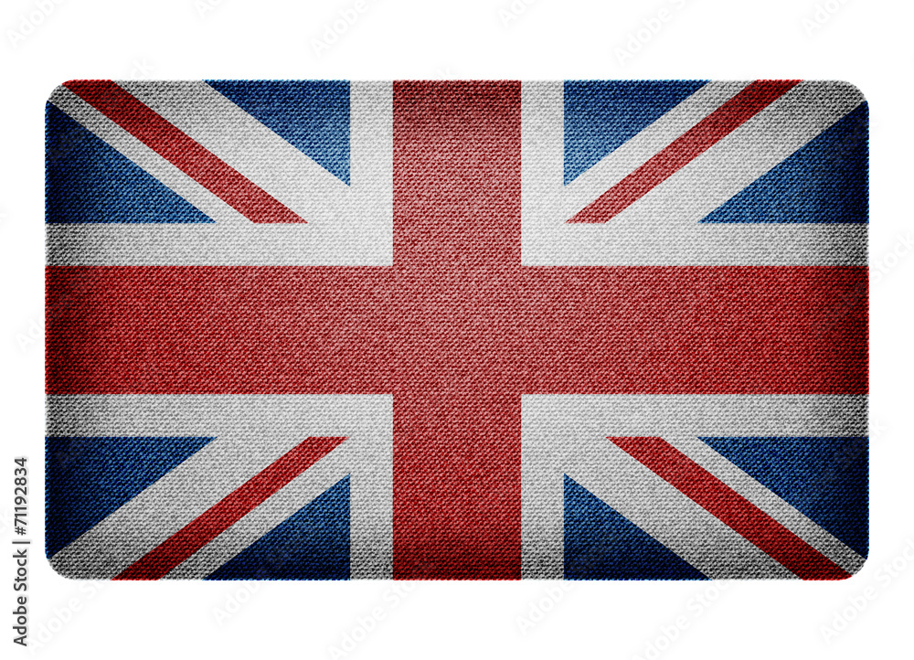 Fototapeta premium Great Britain denim flag