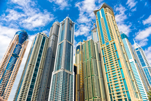 Canvas Print Dubai Marina, Dubai.