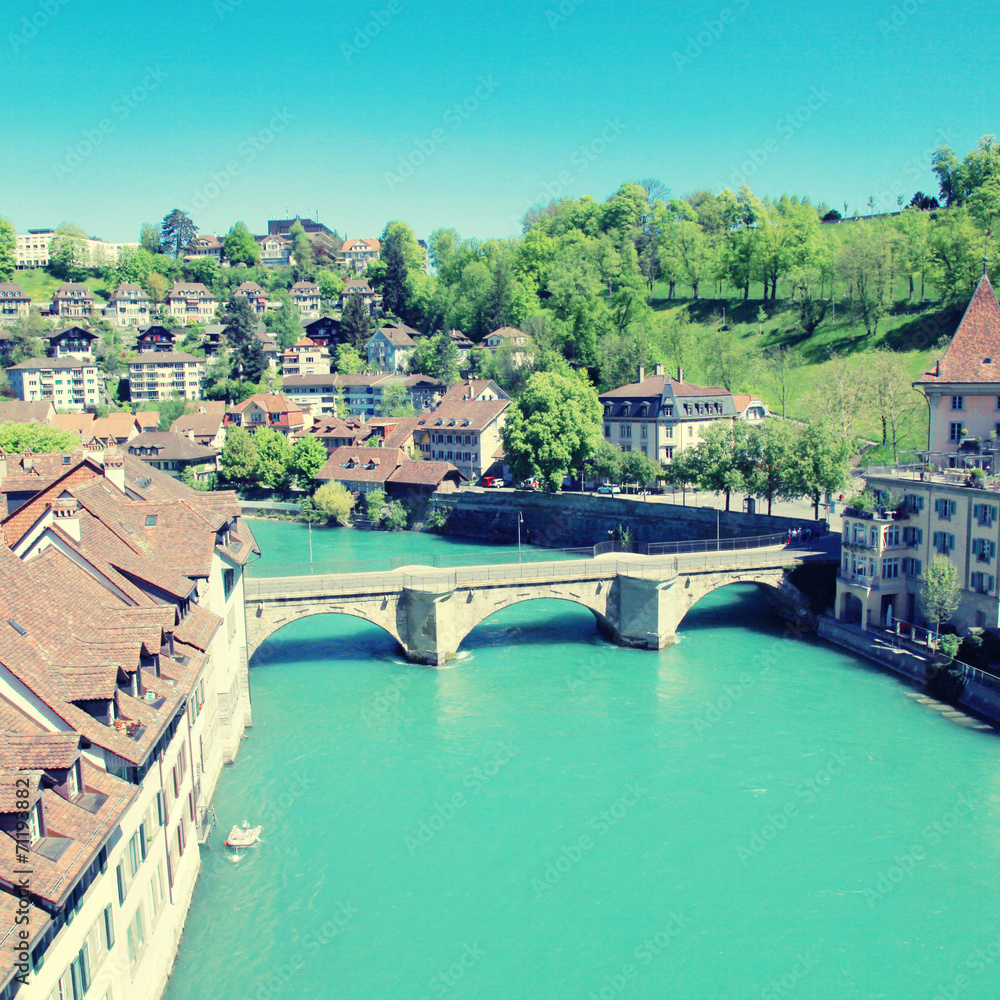 Bern and Aare river, Switzerland