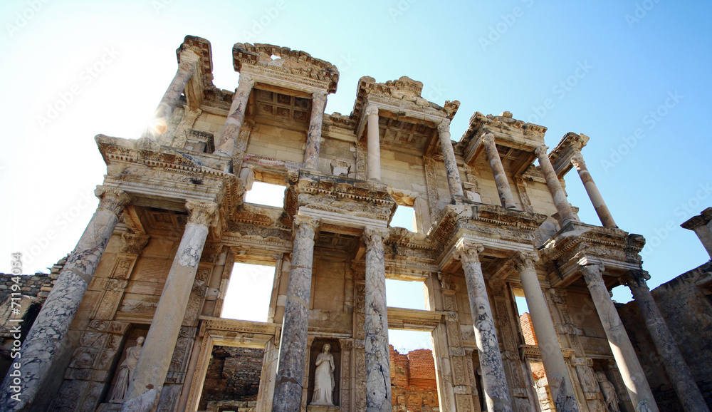 Ancient library in Ephesus,Turkey.