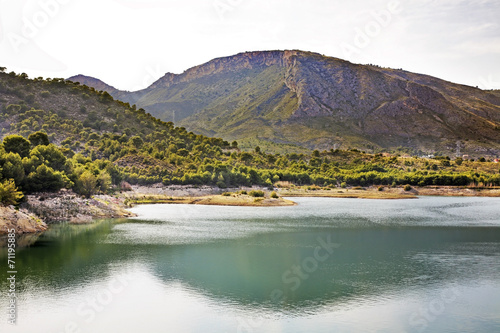Storage reservoir Amadorio. Spain