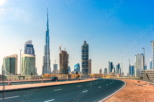 Obraz na płótnie Road to Dubai,Dubai.