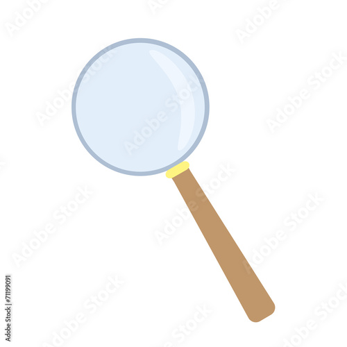 magnifying glass isolated