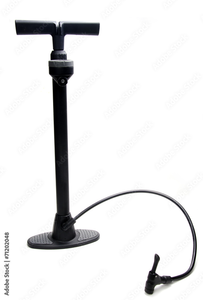 Tire pump isolated on white background Tire pump isolated on white background
